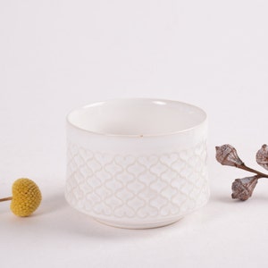 Rare! Jens H Quistgaard - White PALET CORDIAL - Sugar Bowl - Bing & Grøndahl - Danish Scandinavian Mid-century Tableware Design