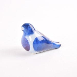 Rare! Vintage Royal Copenhagen Tenera - Bird Whistle - by Kari Christensen - Blue White - 220/2989 - Danish Mid-century Collectible Ceramic