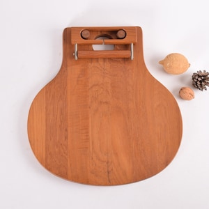 Danish Quality! Large Solid Teak Board with Cheese Slicer - Made by Richard Nissen - Scandinavian Mid-century Retro Kitchen Wood Design 1960