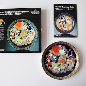 Wiinblad for Rosenthal - ALADIN Plays with the Street Urchins / Motif 2 - Studio Linie - Collectible Plate - 1970s