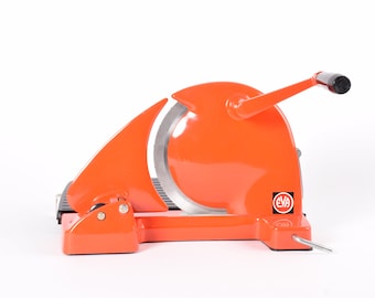 Original EVA Denmark - Bread & Meat Slicer / Cutter - Orange Red - Danish Scandinavian Mid-century Retro Industrial Kitchen Design Denmark