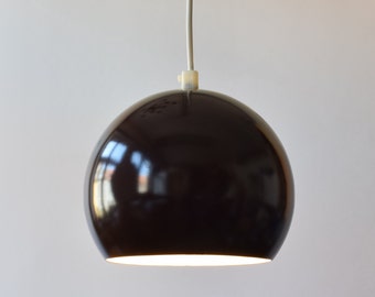 Mid-century Danish! Brown Ball Lamp - Metal - E. S. Horn - Scandinavian Retro Lighting Design for Kitchen / Childrens Room / Living / Office