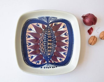 Royal Copenhagen - Big Apple / Butterfly Tray - 168/2884 - Beth Breyen - Danish Mid-century Pottery