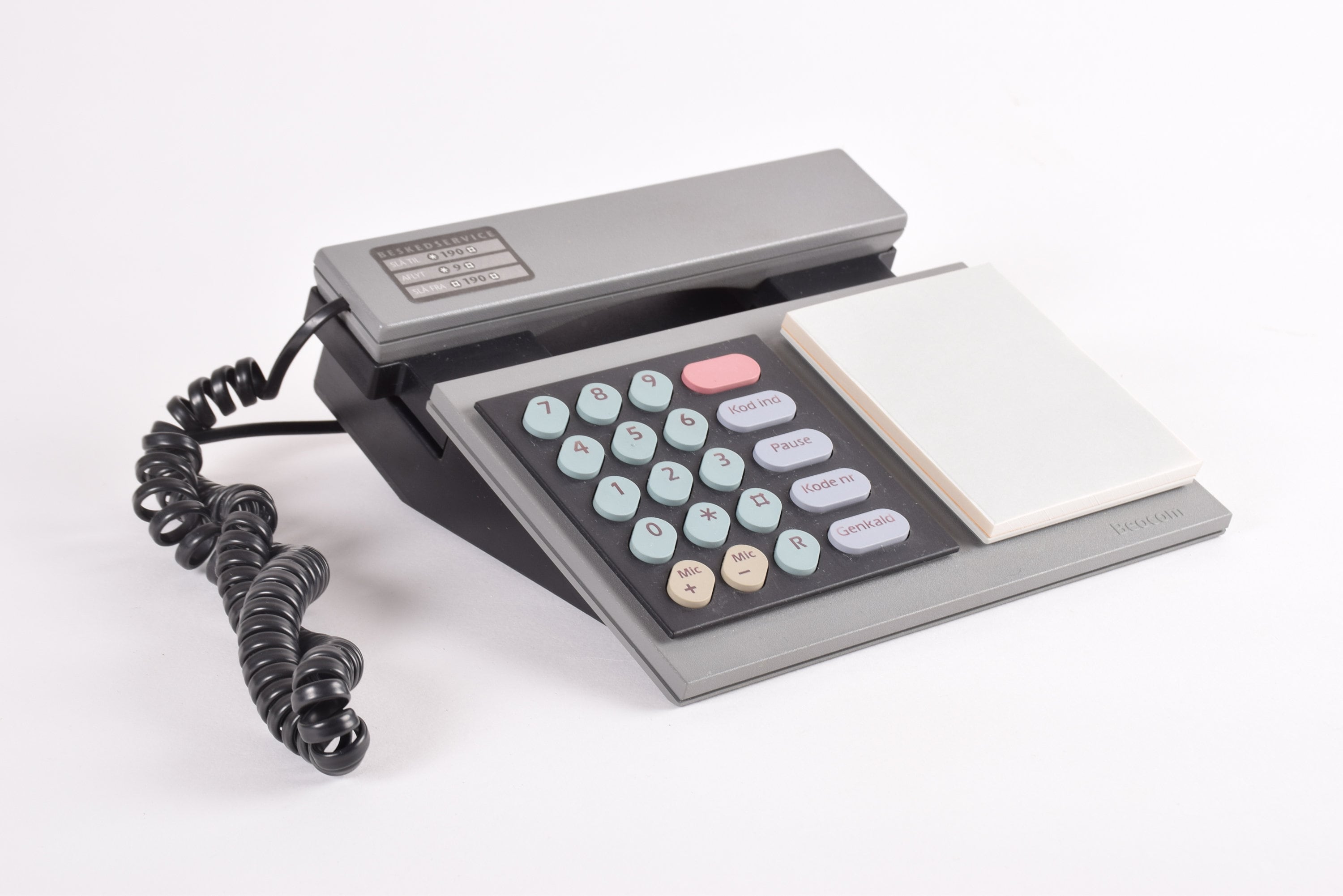 1980s Bang & Olufsen - BEOCOM 600 - Corded Analogue Phone - Grey