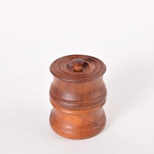 Rare 1960s! Vintage Nissen Denmark - Teak Salt & Pepper All in One - Pepper Mill with Peugeot Grinder - Danish Mid-century - Like Quistgaard