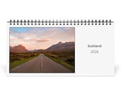 Scotland 2026 Desk Calendar 