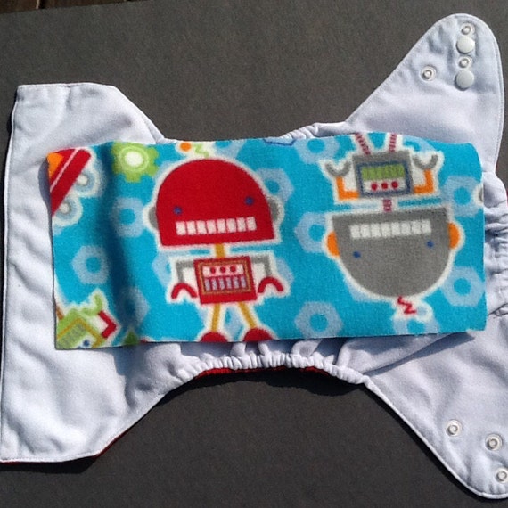 Washable Fleece Nappy Liners Boy Prints Fleece nappy liners Pack 10