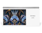 Art Deco 2026 Desk Calendar 