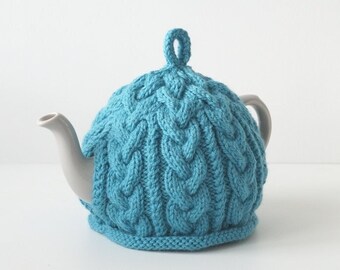 Knitted Tea Cosy Sea blue/green - BAILEY