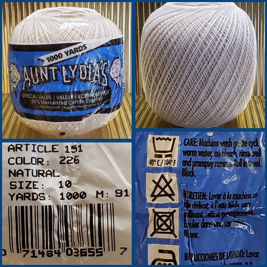 Aunt Lydia's Crochet Thread Crochet Thread Classic 10 Value Rolls