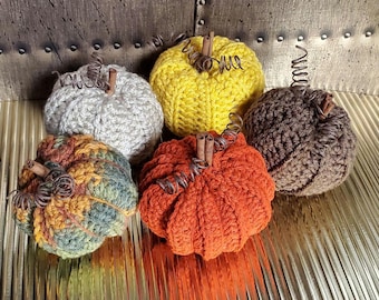 Rustic Crochet Pumpkin