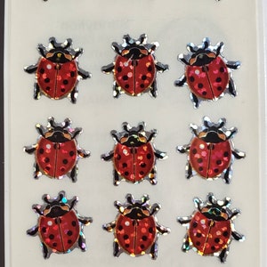 Lady Bug Stickers New Sandy Lion Prismatic Lady Beatles 9 Images Per Sheet Scrapbooking