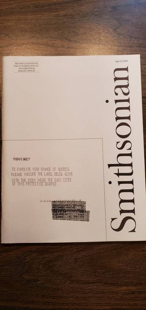 Rare Smithsonian Magazine April 1993 - Etsy