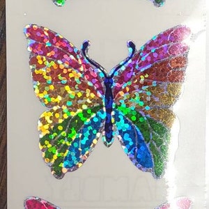 Butterfly Stickers 4 Rainbow Prismatic Hambly Studios Factory Sealed Rare