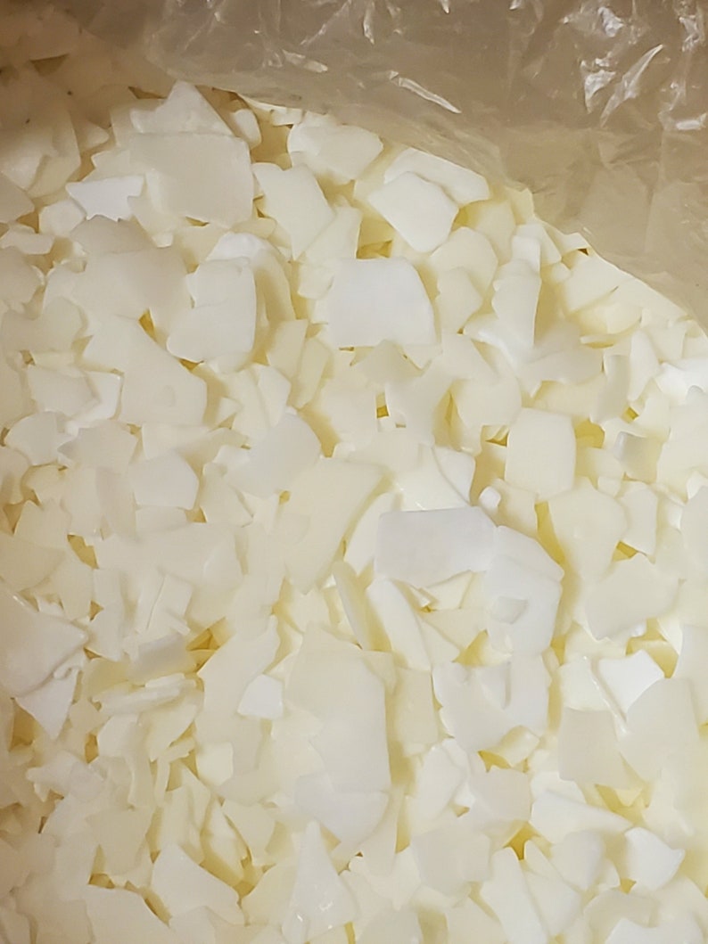 One Pound 1lb White Candle Wax Blended Soy With Paraffin Etsy