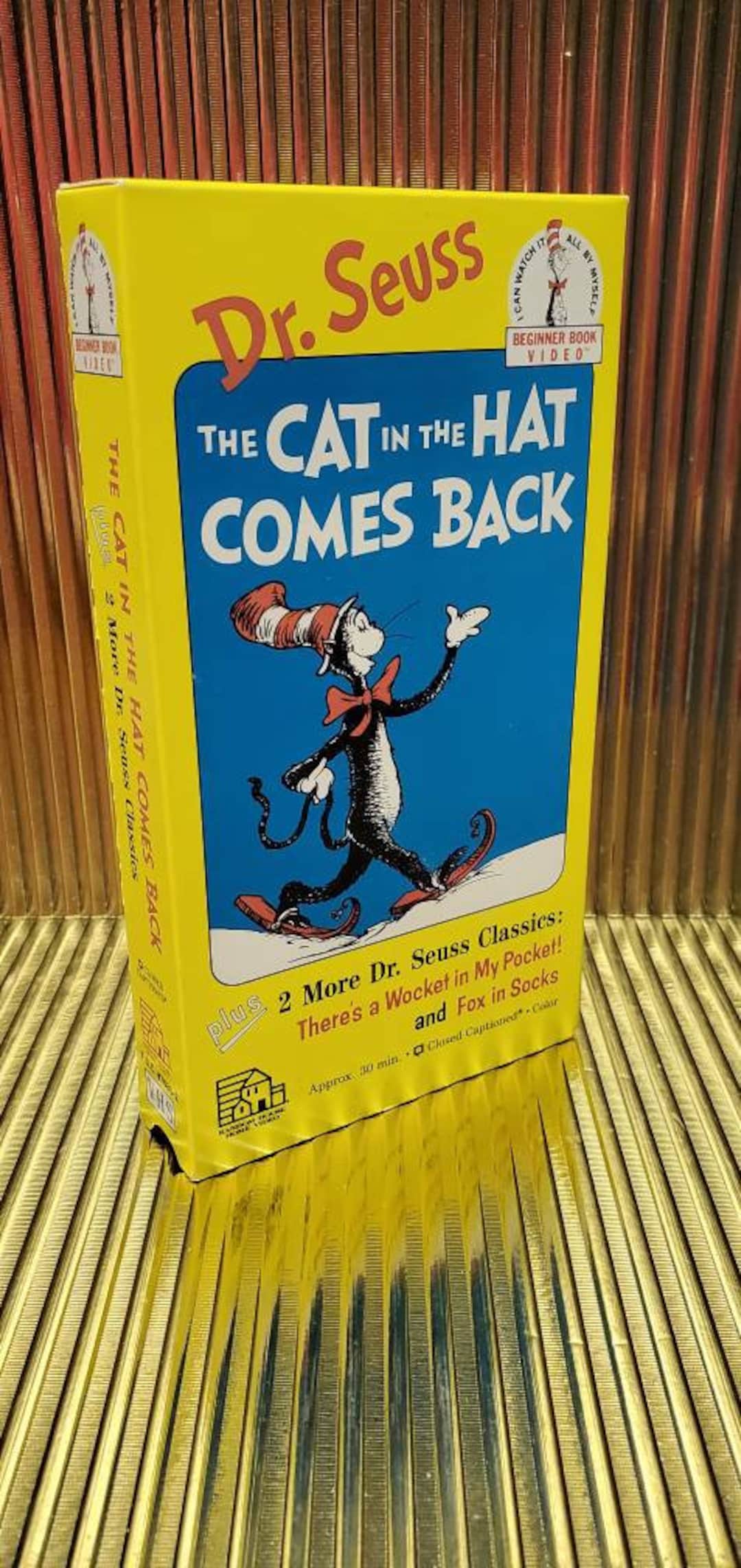 Vintage 1989 Dr. Seuss the Cat in the Hat Plus 2 More Classics VHS Rare