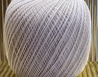 Cotton Yarn 1000 Yards Aunt Lydia's 100% Mercerized Cotton Crochet Size 10 Natural New
