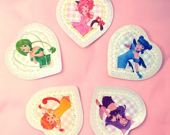 Tokyo Mew Mew Holographic Hearts Sticker Set