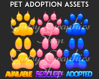 Vectores de adopción de mascotas 300 DPI
