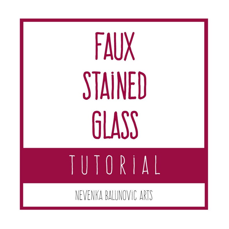 Polymer clay tutorial PDF tutorial Faux Stained glass DIY craft idea Stained glass imitation DIY instructions Creative project image 2