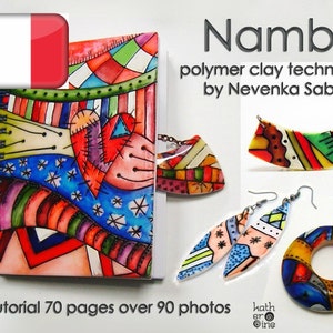 Tutorial sur l’argile polymère, Tutorial in PDF, Technik Nambi, livre électronique, Tutorial original, idees travaux DIY, Craft e-book