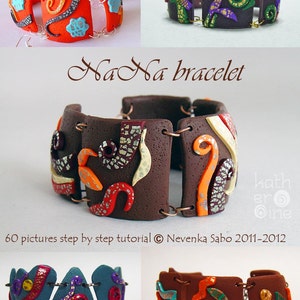 NaNa Armband, Anleitung aus Fimo, PDF Anleitung, E-book, DIY Bastelidee, Diy Armband, Schritt für Schritt e book, Bunter Schmuck
