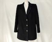 Sz 6 8 Mackintosh New England Jacket - Wool Nylon - Back Pleat - Size M Medium - Winter - Made in USA