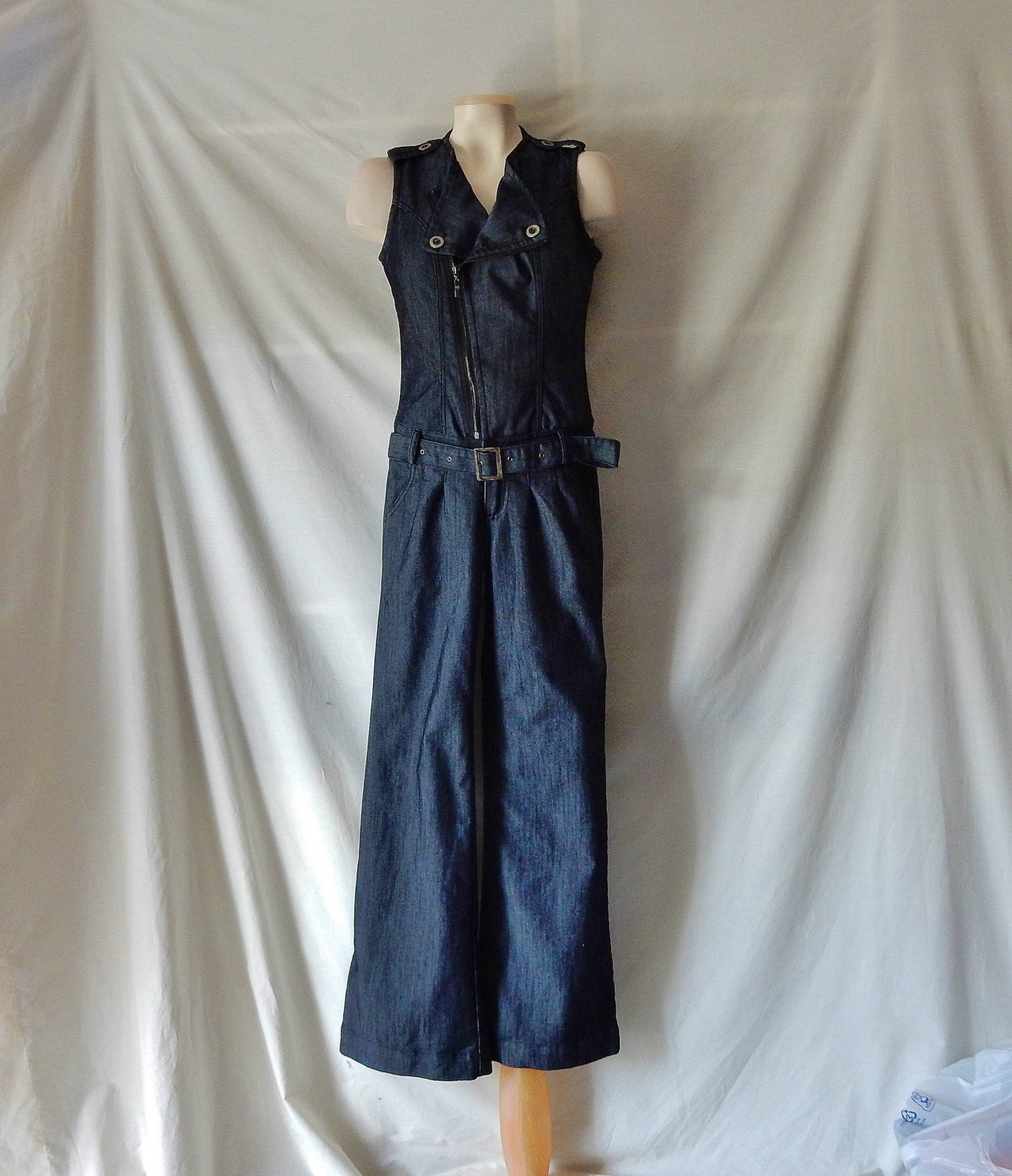 tall denim dungaree dress