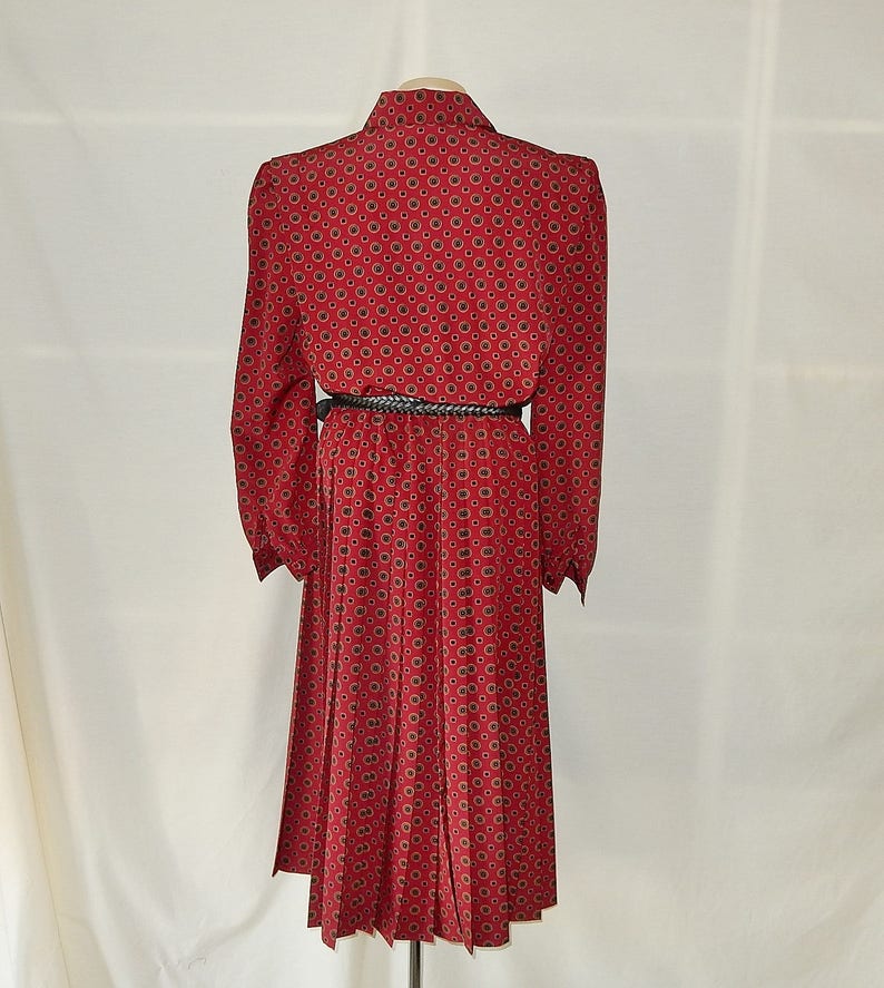 Sz 16 18 Pleated Shirtwaist Dress Polka Dot Plus Size 1X | Etsy