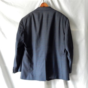 Sz 40L Men's Pierre Cardin Blazer Jacket Sport Suit Coat Wool Charcoal Gray Designer image 4