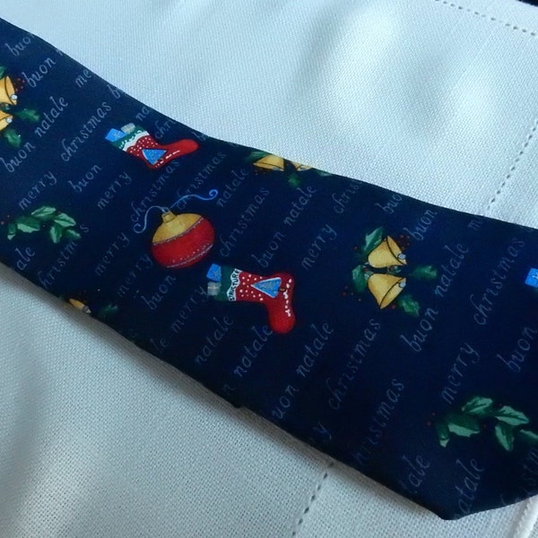 Silk Christmas Tie - Structure - Made in USA - Holiday Necktie - Xmas - Holiday - Party Festive