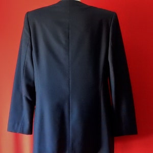 Sz 10 12 Benard Holtzman Harve Benard Wool Blazer Jacket Black Wear to Work or Church Professional Career Wotk Office image 3