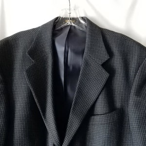 Sz 40L Men's Pierre Cardin Blazer Jacket Sport Suit Coat Wool Charcoal Gray Designer image 1