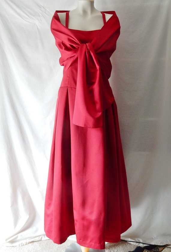 Sz 4 6 Formal Ball Gown & Wrap - Tall - 80s After… - image 4