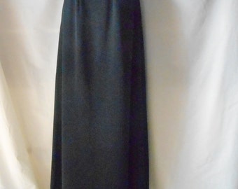 Sz 4 6 Harve Benard Formal Skirt - 25" Waist - Black - Full Floor Length -  Long - Evening - Dressy