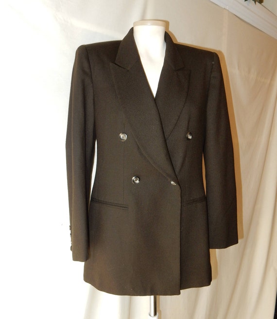 Dark Brown Wool Blazer Jacket Jones 