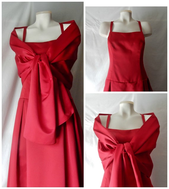 Sz 4 6 Formal Ball Gown & Wrap - Tall - 80s After… - image 2