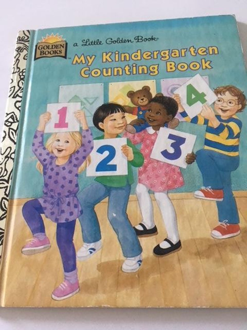 My Kindergarten Counting Book by Margo Lundell Golden Book Etsy