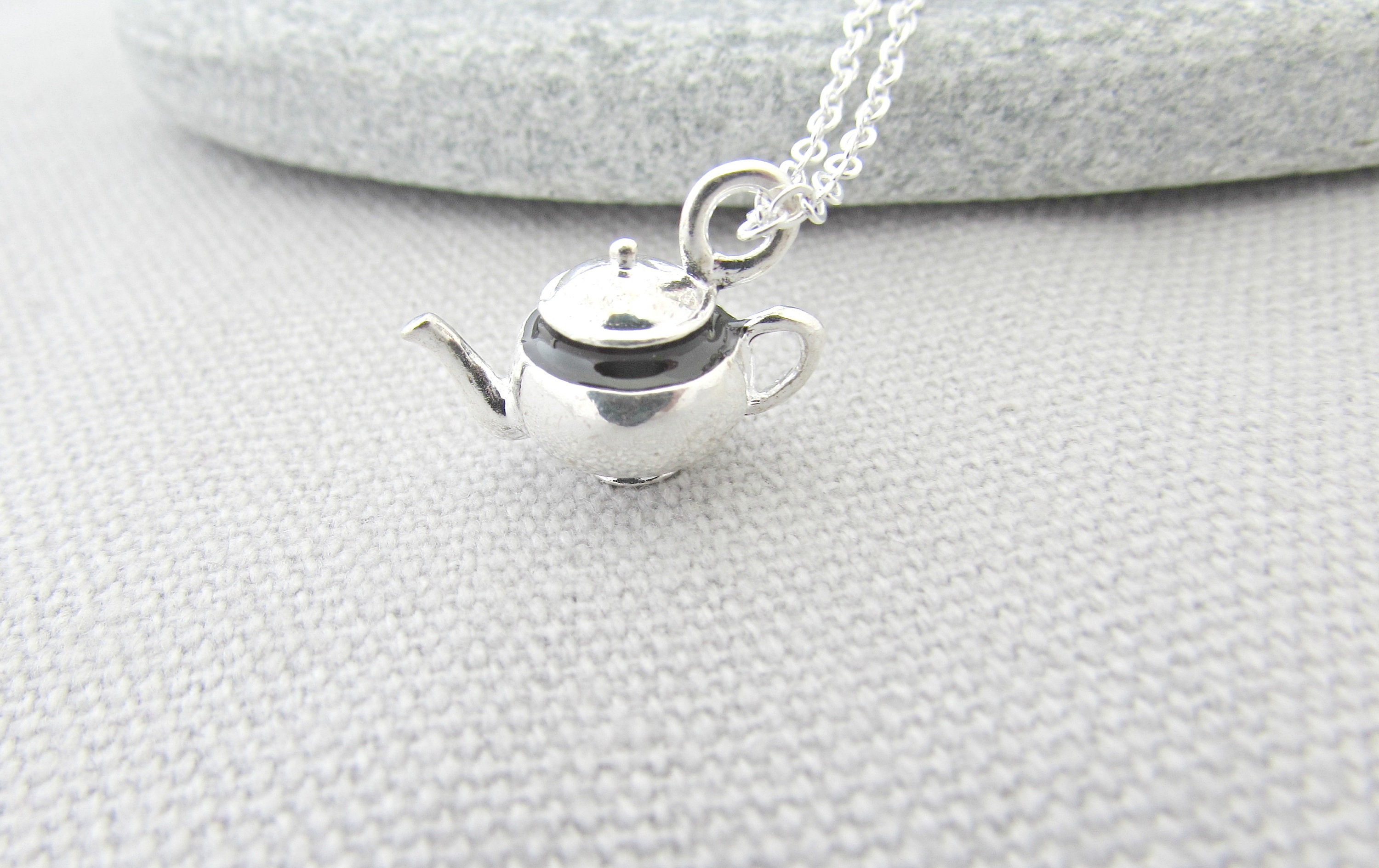 Teapot Necklace Teapot Jewellery Tea Lover Gifts UK Etsy Etsy