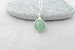Green Jade Bead Necklace, Silver Wire Jade Pendant, Jade Jewellery, Silver Necklace, Necklace Gifts for Women UK, Green Gemstone 
