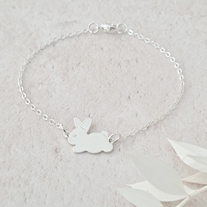 Rabbit Bracelet, Bunny Bracelet, Bridesmaid Gifts, Bridesmaid Bracelet, Bunny Jewellery, Rabbit Jewellery, Children's Bracelet, Easter Bunny image 1