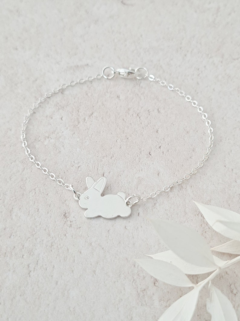 Rabbit Bracelet, Bunny Bracelet, Bridesmaid Gifts, Bridesmaid Bracelet, Bunny Jewellery, Rabbit Jewellery, Children's Bracelet, Easter Bunny image 1