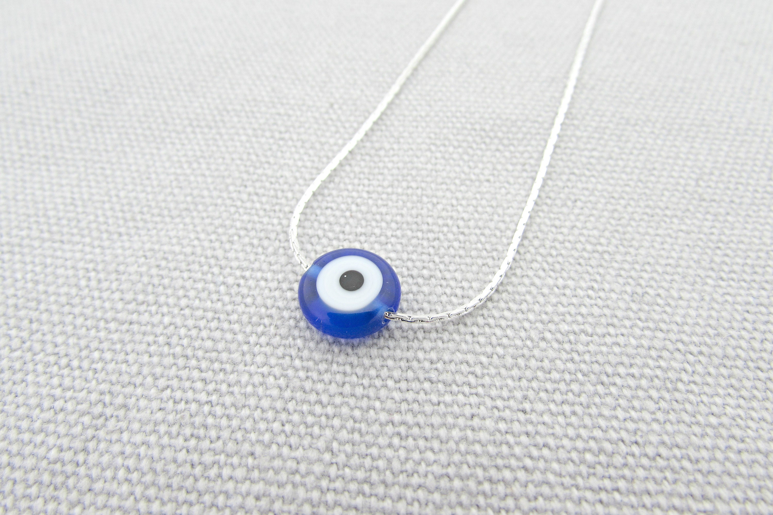 Evil Eye Necklace Blue Evil Eye Evil Eye Pendant Etsy UK Etsy