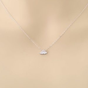 Dainty Cloud Necklace: Silver & Gold Plated Sky Jewellery