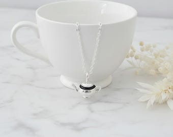 Teapot Pendant Necklace, Whimsical Tea Jewellery, Tea Lover Gifts