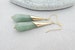 Jade Earrings, Light Green Stone Earrings, Gifts for Women UK, Jade Drop Earrings,, Jade Earrings Dangle, 35th Wedding Anniversary Gifts 