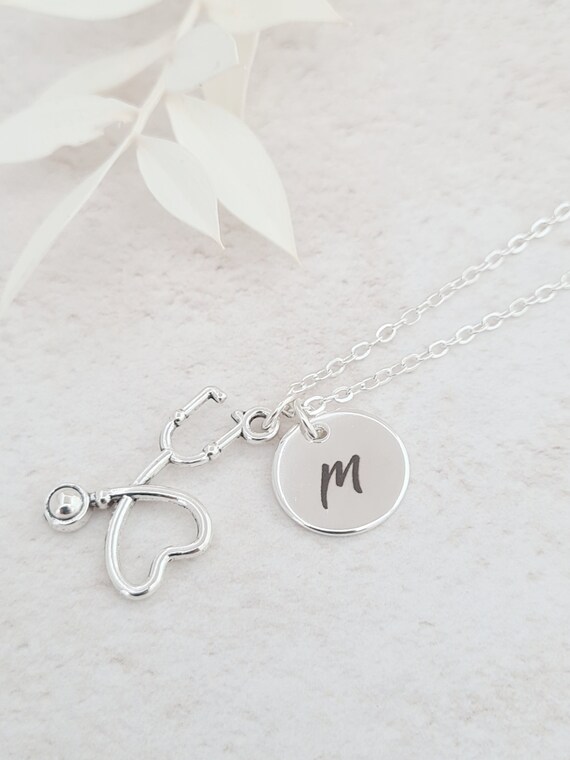 Personalised Stethoscope Necklace Doctor Medical Jewellery