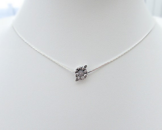 Sunflower Necklace Jewellery Silver Flower - Tibetan Silver Flower Pendant Sunflower Necklace Jewellery Silver Flower - Tibetan Silver Flower Pendant