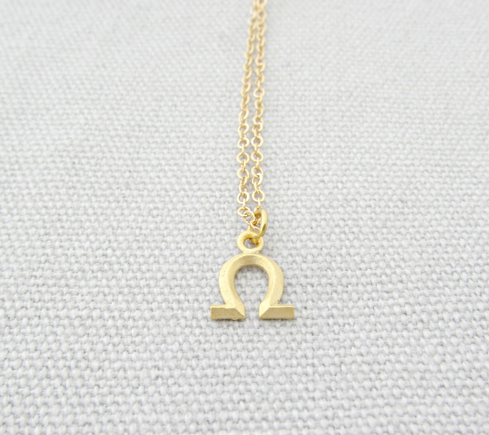 Omega Necklace Gold Omega Necklace Bridesmaid Gifts Greek Etsy