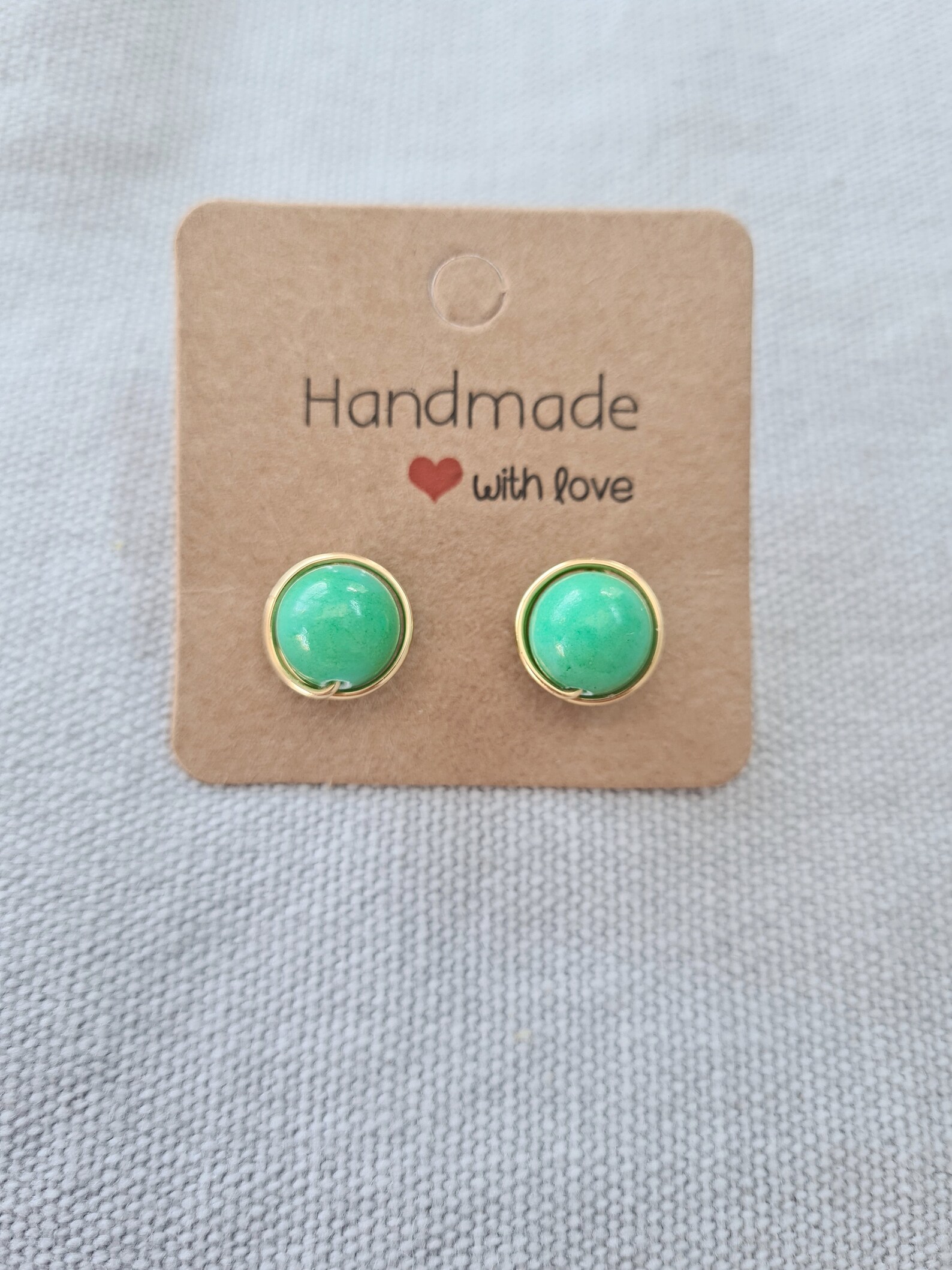 Jade Earrings Jade Stud Earrings Bridesmaid Gifts Jade Etsy
